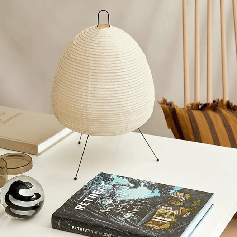 Lámpara de Papel de Arroz Japonesa - Diseño LED | Iluminación Decorativa