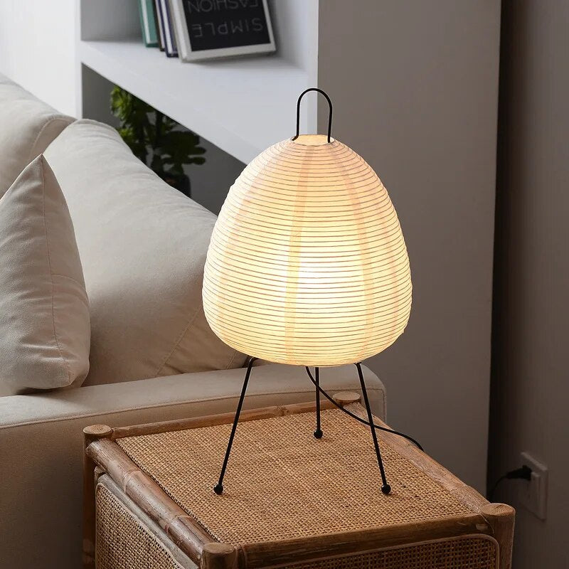 Lámpara de Papel de Arroz Japonesa - Diseño LED | Iluminación Decorativa