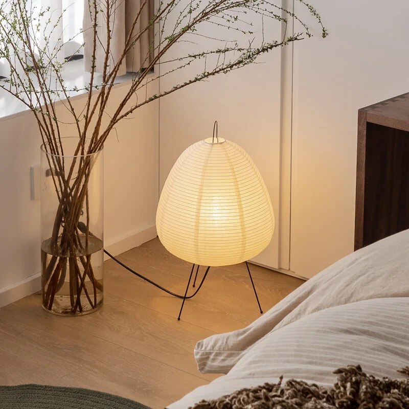 Lámpara de Papel de Arroz Japonesa - Diseño LED | Iluminación Decorativa