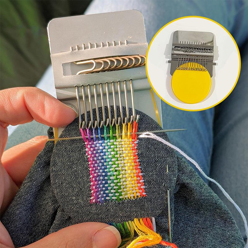 Telar de remiendo para reparación de ropa – Varios ganchos