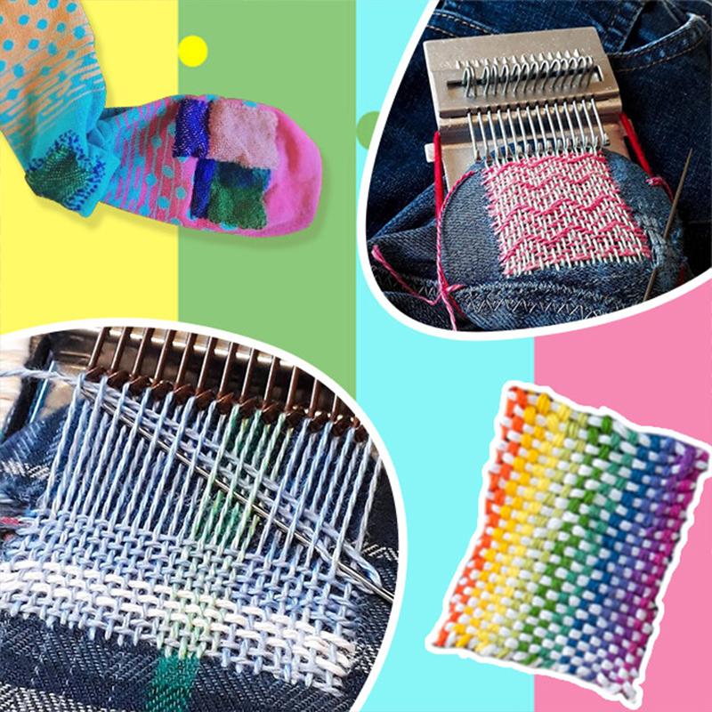 Telar de remiendo para reparación de ropa – Varios ganchos