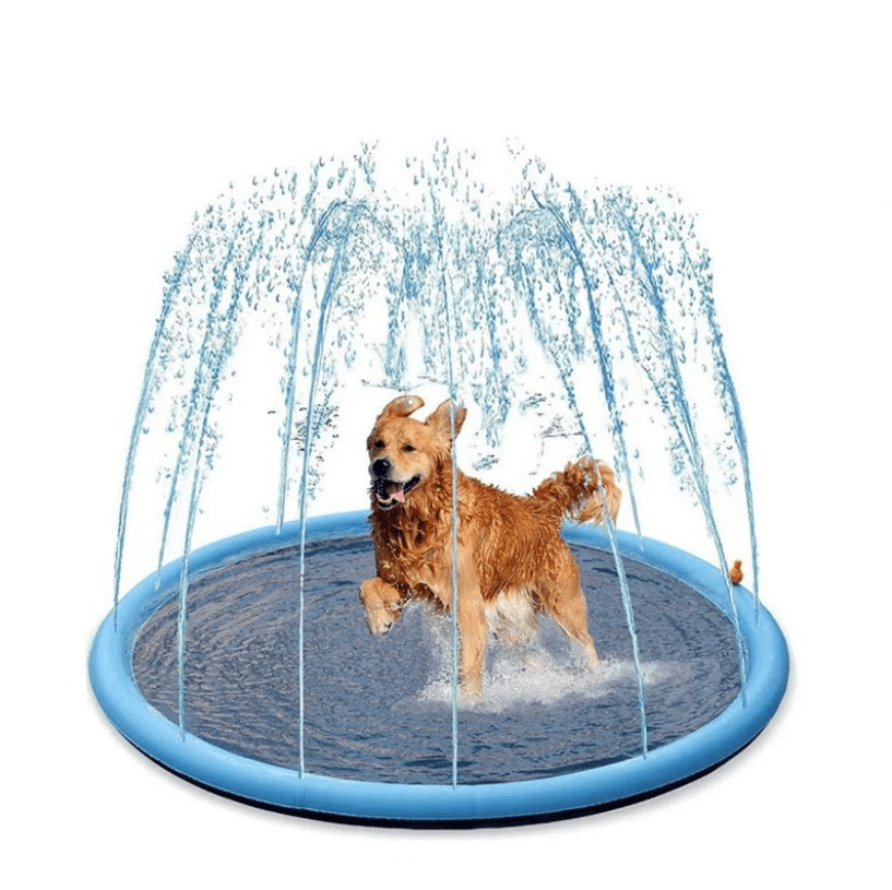 Alfombrilla de aspersión para perros – ¡Refresca y juega en el calor del verano!