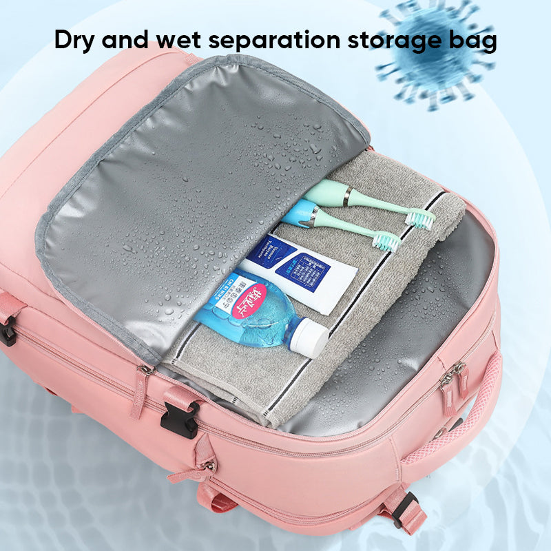 Mochila grande multifuncional impermeable para mujeres