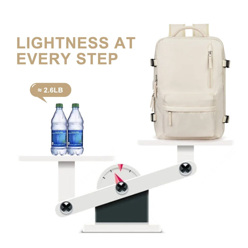 Mochila grande multifuncional impermeable para mujeres
