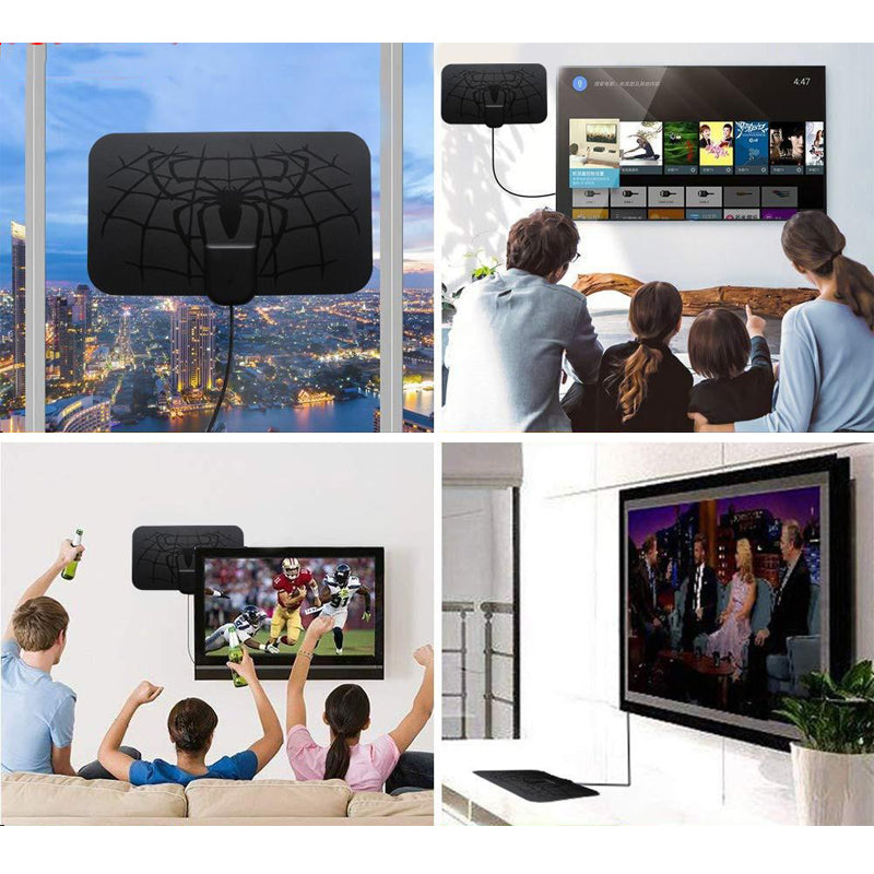 Antena de TV Digital con Amplificador y Filtro 4G/5G