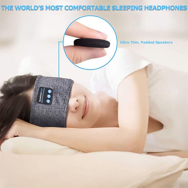 Auriculares para Dormir – Diadema Bluetooth con Altavoces Planos