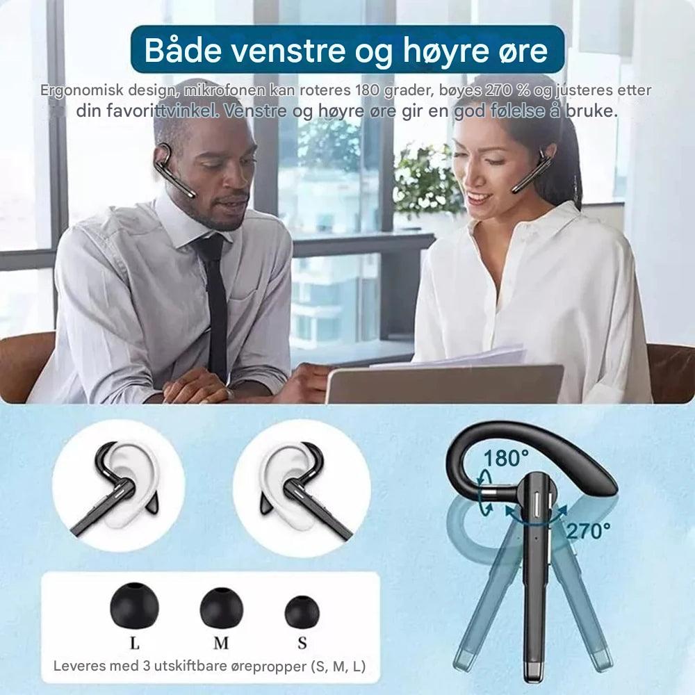 BT5.3 Auricular Bluetooth con un solo oído y reducción de ruido