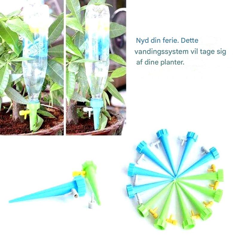 Puntas de riego automáticas para plantas (paquete de 12) – Ayuda de riego ajustable para el jardín