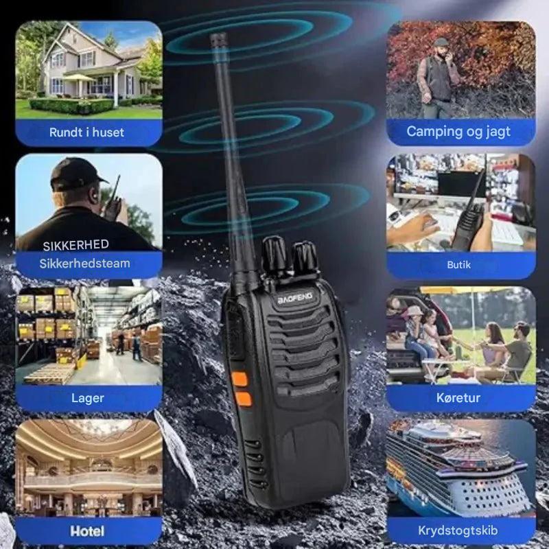 Walkie-talkie USB recargable