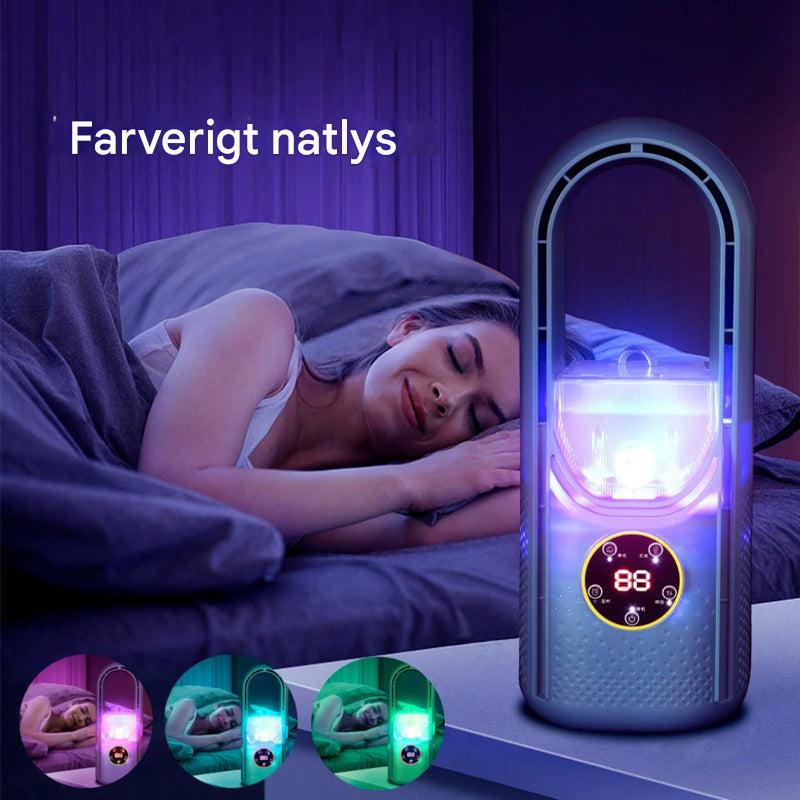 Aire acondicionado portátil sin aspas con pantalla LED