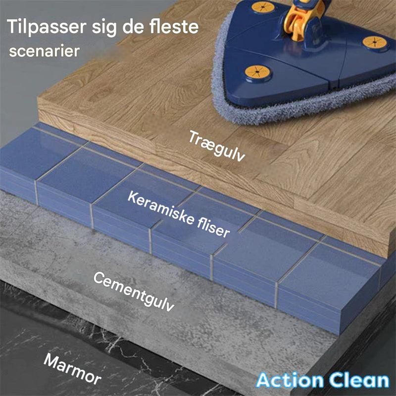 Mopa triangular plana para una limpieza diaria eficaz