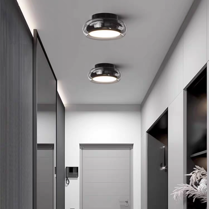 Dovira | Lámpara de techo LED de vidrio