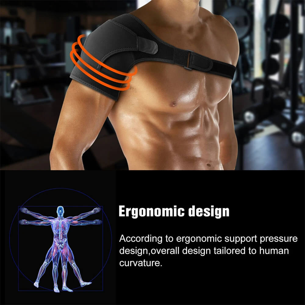 MythicGuard™ | Faja de Compresión para Hombro para Alivio del Dolor y Soporte | Ajuste Ajustable para Deportes y Uso Diario