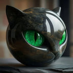 Escultura Gato Negro de piedra