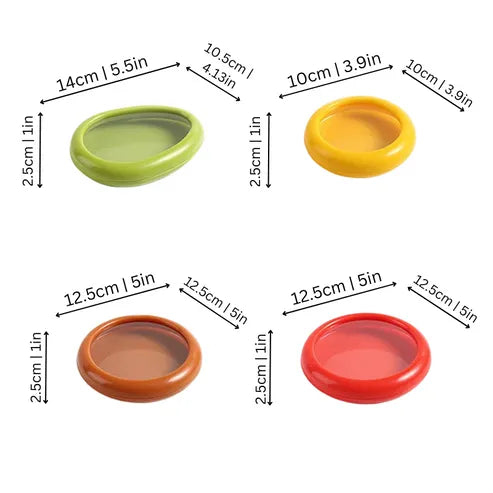 Tapas de conservación de frescura para frutas y verduras