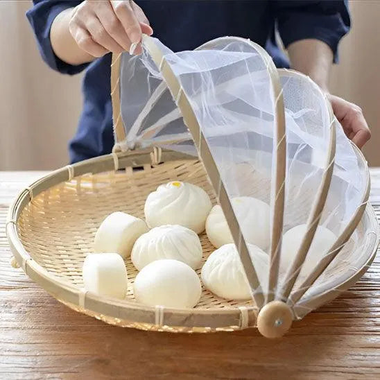 Servilleta de ratán con tapa