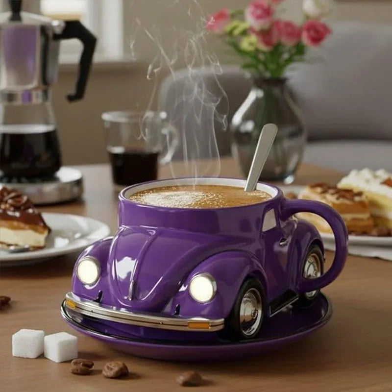 Taza escarabajo con cuchara