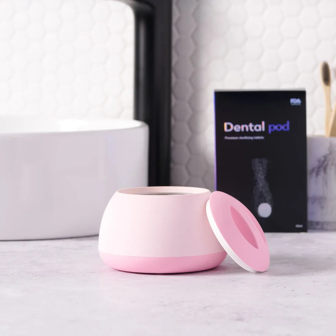 Limpiador ultrasónico para aparatos dentales