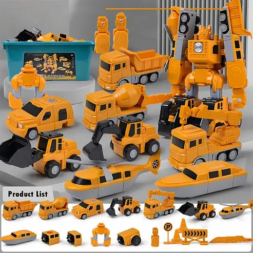 Set de vehículos transformables