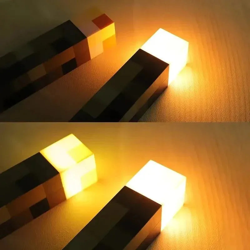 Linterna de aventura pixelada luminosa