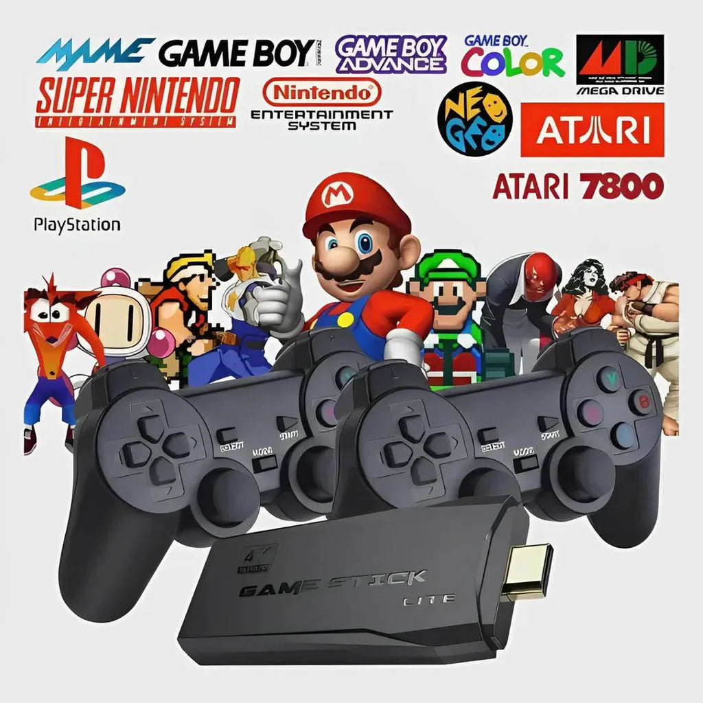 Consola retro HDMI – 30,000 juegos integrados y 2 controladores inalámbricos