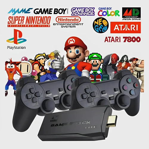 Consola retro HDMI – 30,000 juegos integrados y 2 controladores inalámbricos