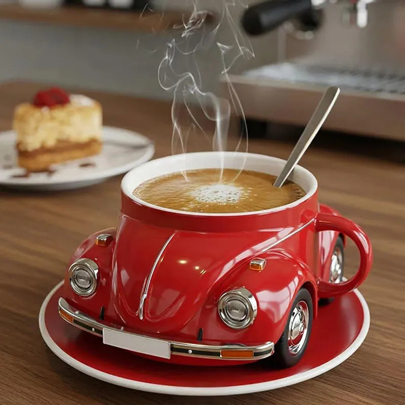 Taza escarabajo con cuchara