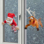 Decoraciones de Navidad Papá Noel y Reno Aplastados