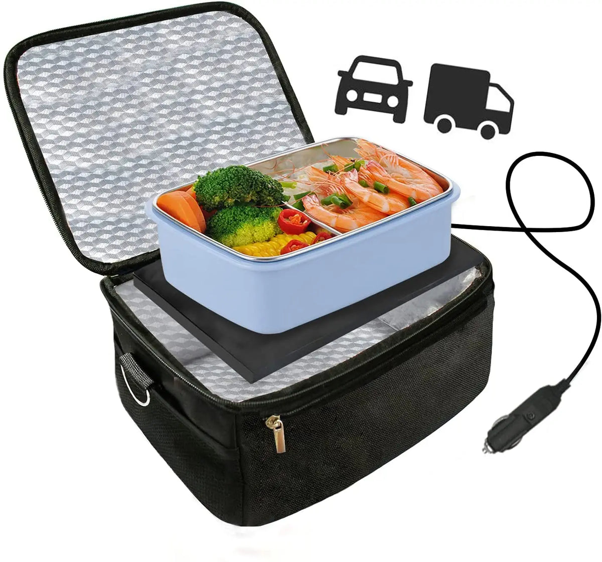 Caja de Almuerzo Calentador de Comida Portátil
