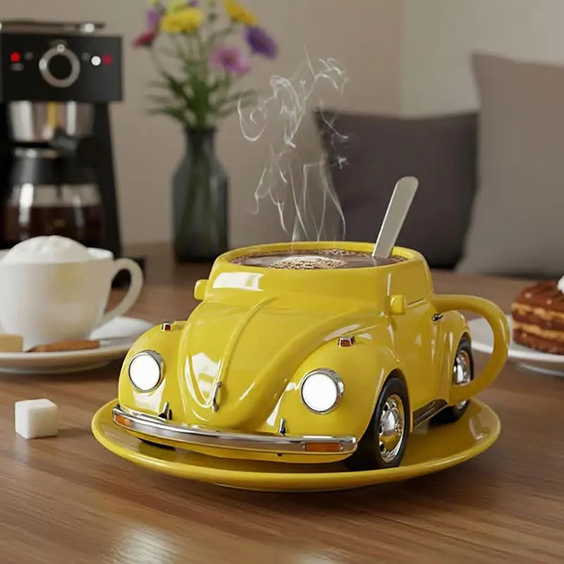 Taza escarabajo con cuchara