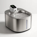 Fuente de agua para gatos de acero inoxidable