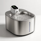 Fuente de agua para gatos de acero inoxidable
