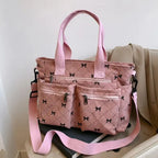 Bolsos de terciopelo acanalado