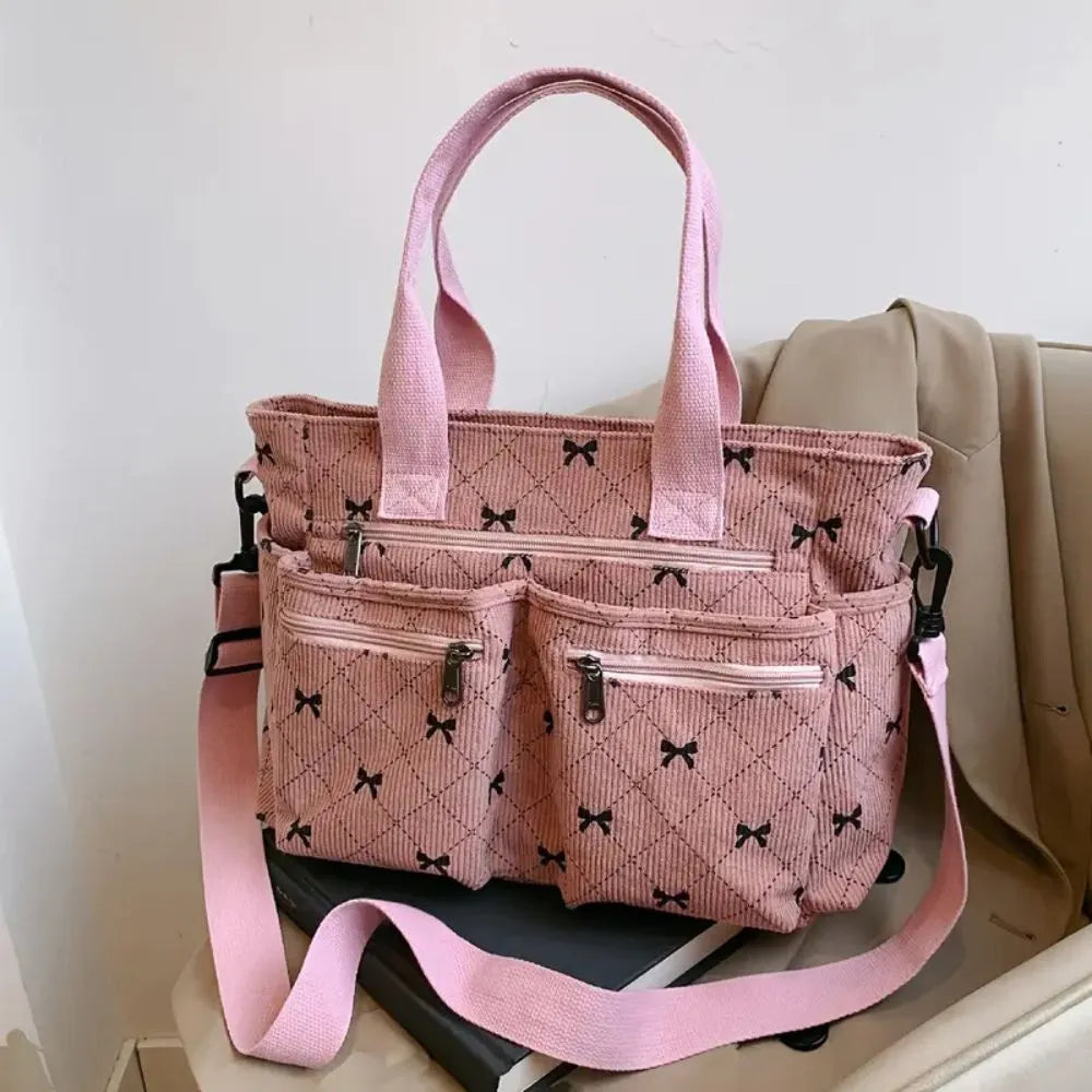 Bolsos de terciopelo acanalado