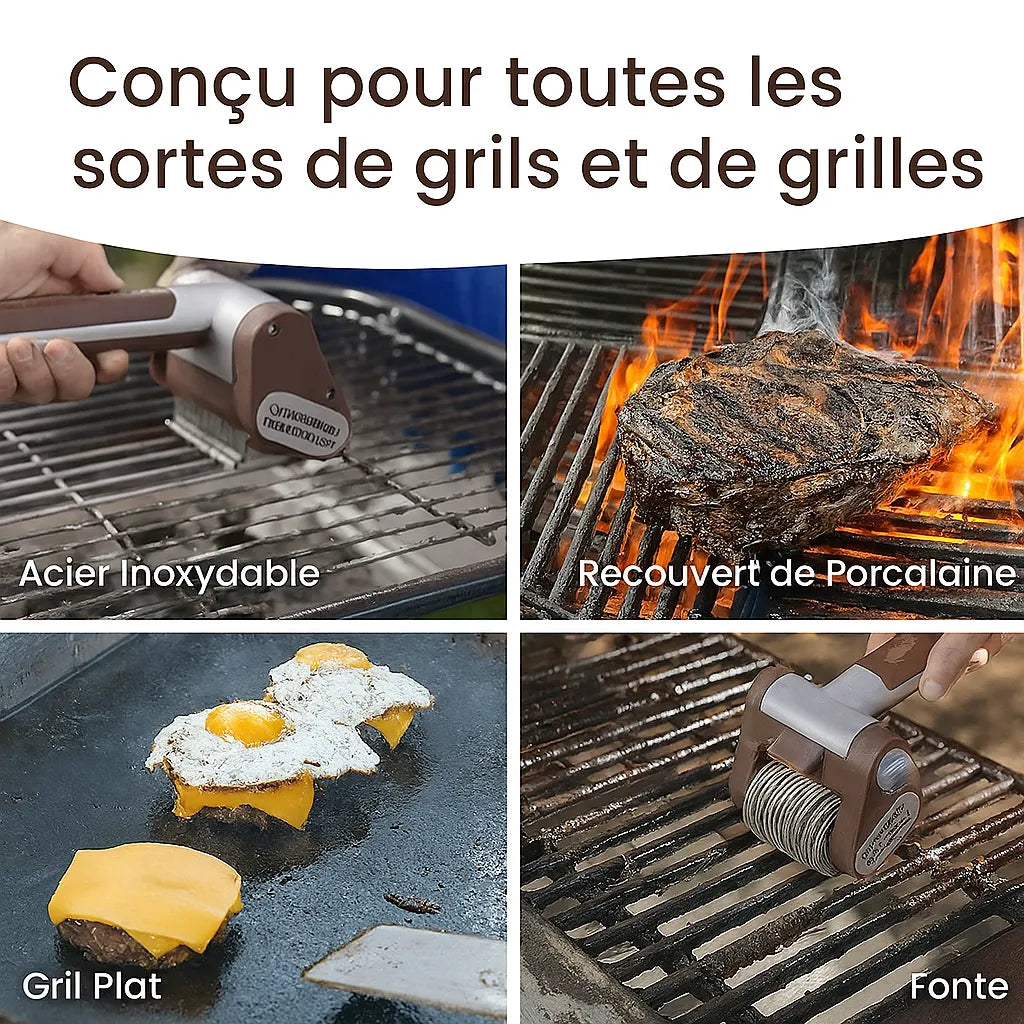 Cepillo Eléctrico Barbacoa Sin Pelos
