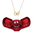 Cofre Rosa Eterna y Collar Grabado