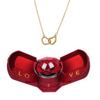 Cofre Rosa Eterna y Collar Grabado