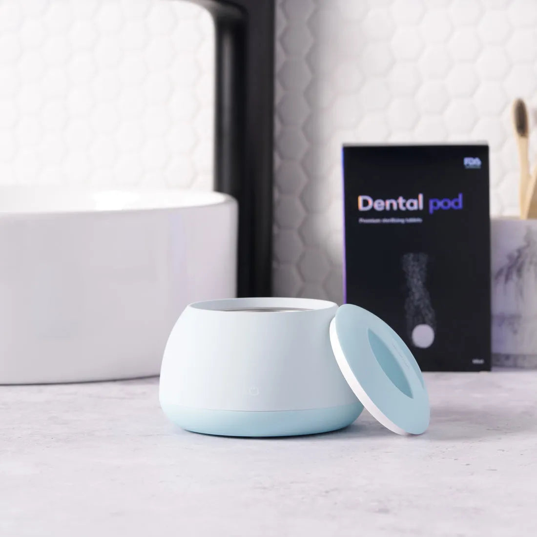 Limpiador ultrasónico para aparatos dentales