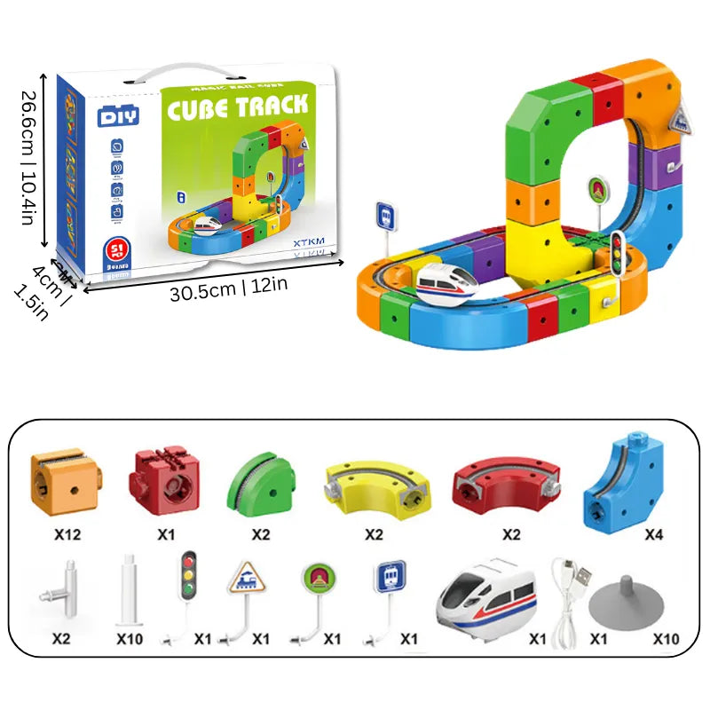 Circuito de tren educativo 3D