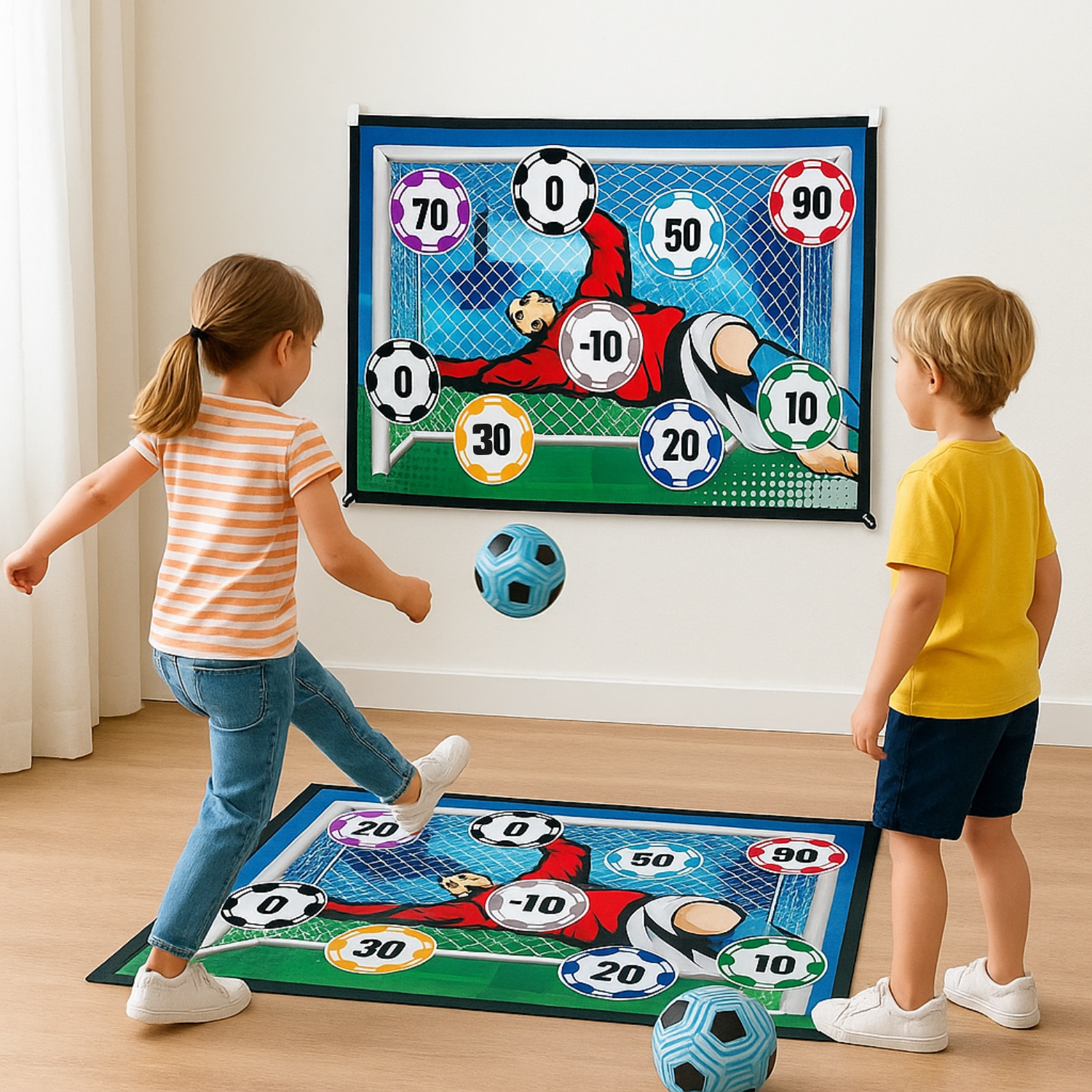 Juego de tiro a puerta para niños y adultos