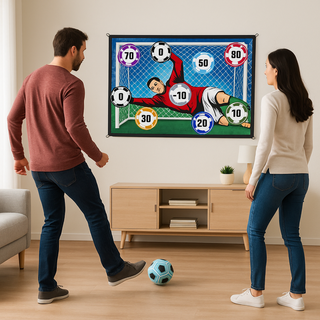 Juego de tiro a puerta para niños y adultos