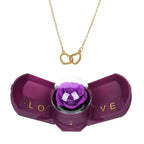 Cofre Rosa Eterna y Collar Grabado