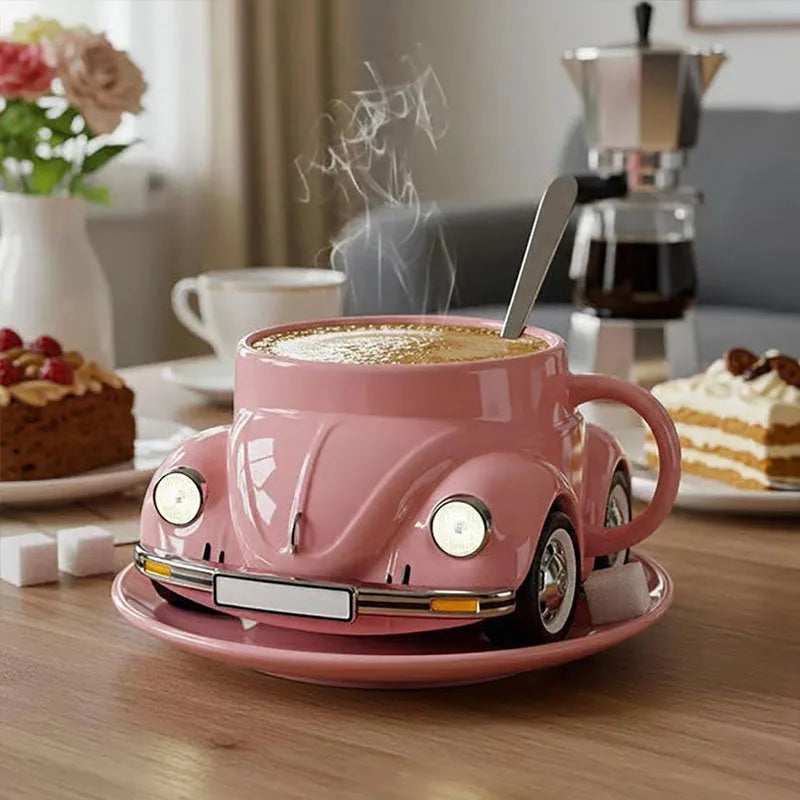 Taza escarabajo con cuchara