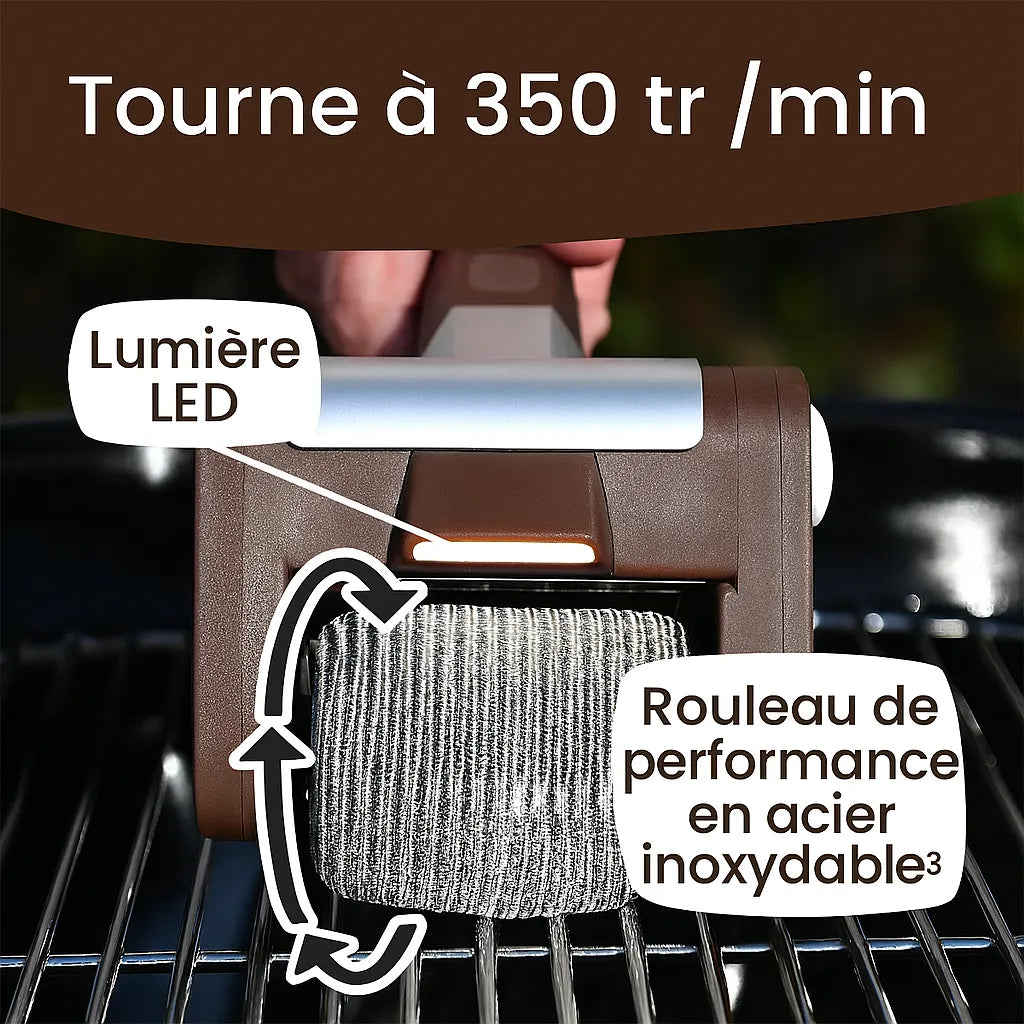 Cepillo Eléctrico Barbacoa Sin Pelos
