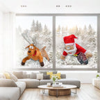 Decoraciones de Navidad Papá Noel y Reno Aplastados