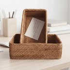 RUSTELLE – Elegantes cestas de ratán para un almacenamiento estiloso y natural