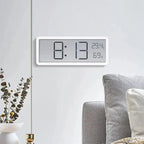 TEMPOTIX – Reloj de pared LED digital con clara visualización de hora y temperatura