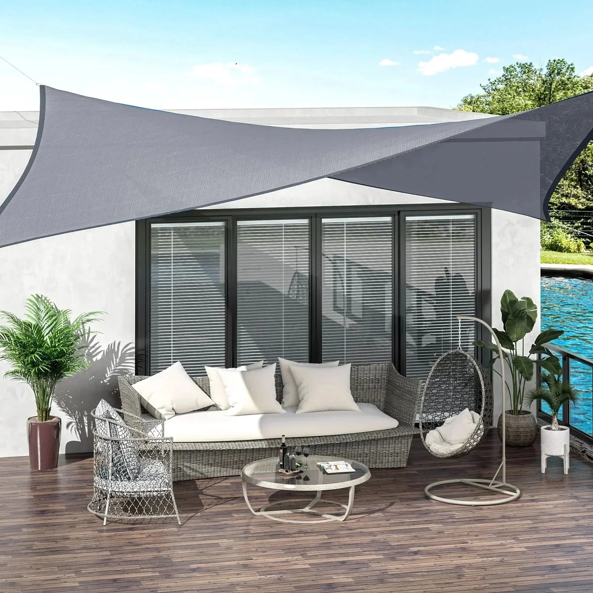 Toldo portátil impermeable y UV