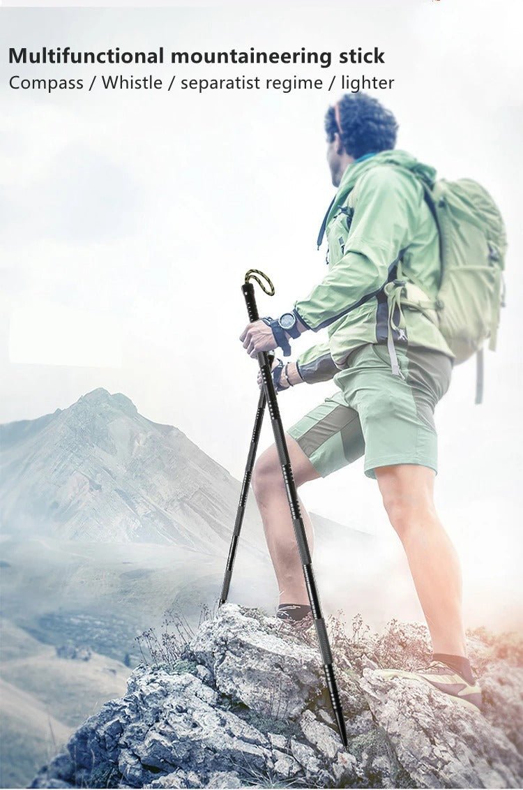 Lisslune | Trailforce – Bastón Táctico Multifuncional para Senderismo, Supervivencia y Aventura