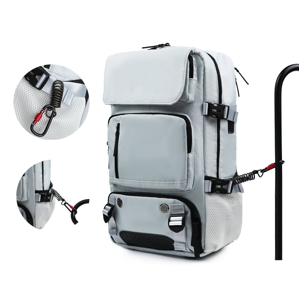 BowLift | TRAVELMAX Pack – Mochila de viaje impermeable con puerto USB, compartimento para zapatos y bolsillo antirrobo